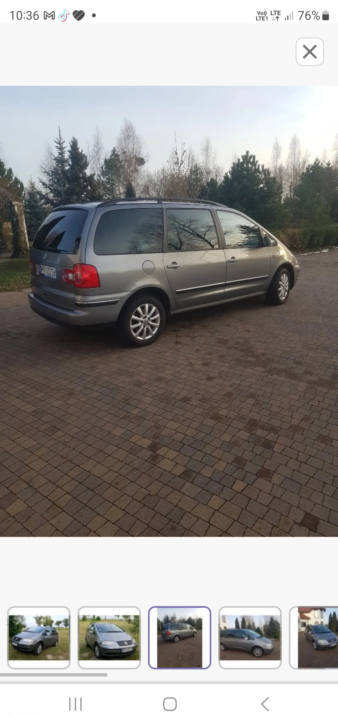 Volkswagen Sharan cena 19500 przebieg: 272000, rok produkcji 2005 z Jarosław małe 232